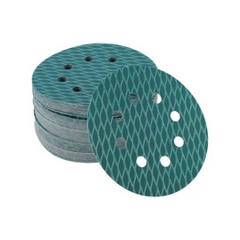 VekAuto 50 Stk. Schleifscheiben, 5 Zoll 8 Loch 400 Körnung Klett-Schleifpapier Universal für Metall, Kfz-Reparatur Haltbarkeit und Flexibilität Aluminiumoxid Weiches Tuch Blau