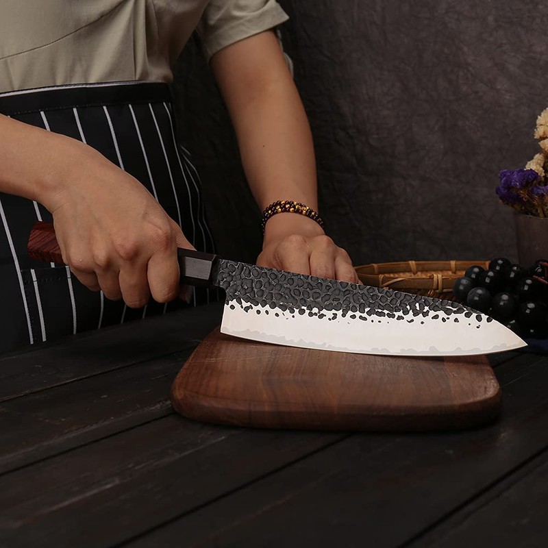 WILDMOK 8 Inch Chef Knife 3 Schichten 9CR18MOV CLAD STAEL,