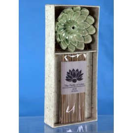 Lotus flower Incense holder pk 40 Ayurvedic aromatherapy incense sticks