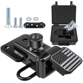 Oyviny Class 3 Trailer Hitch Receiver and Hitch Cover Kit for 2019-2025 Dodge Ram 1500, 2 Inch Trailer Tow Hitch Heavy Duty Carbon Steel with Anti-Rust Gloss Powder Coat, Durable Storage Box Included