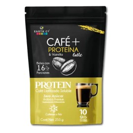 Café Con Proteína Vainilla En Polvo Earth Co (10 G Proteina)                                                                                          