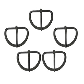 Lord of Battles Medieval Historical Buckles | Solid Iron Hand forged Belt Buckle Ideal for Reenactment, Medieval Events, SCA, LARP (Hand Forged Buckle Large (Set of 5))