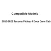 NAGD Fits 16-23 Toyota Tacoma Pickup 4D Crew Cab Driver