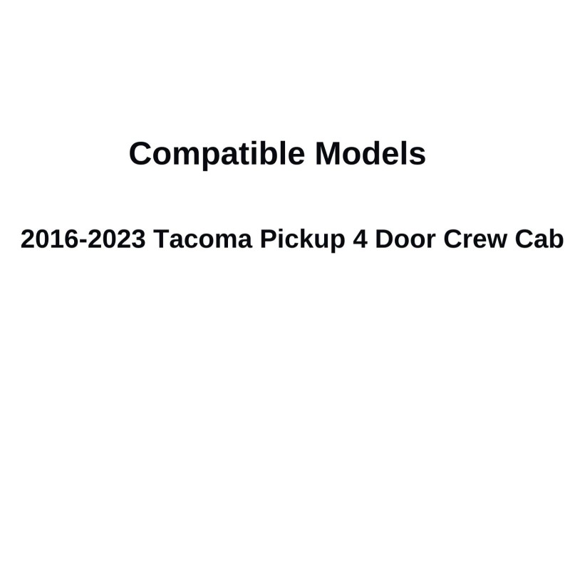 NAGD Fits 16-23 Toyota Tacoma Pickup 4D Crew Cab Driver