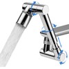 Extensión de grifo giratoria de 1440°, extensor aireador de grifo