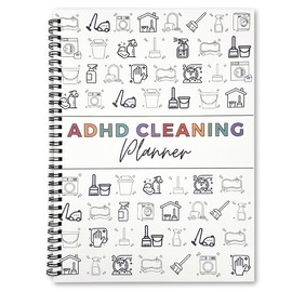 PICKONA ADHD Cleaning Planner Bundle Cleaning Schedule ADHD Planner for Adults Daily, Weekly, Monthly Household Cleaning Organizer with Task Checklists and Schedules
