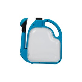 4L Foldable Clear Plastic Watering Can with Rotating Nozzle Long Spout Ideal for Indoor and Outdoor Gardening -Blue