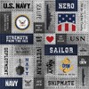 Scrapbook Customs 30432 Navy and Faux Metal Rivets 12 x
