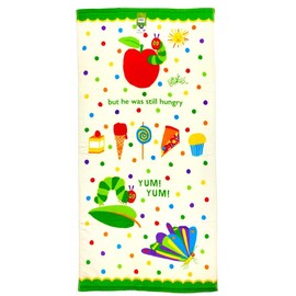 Hayashi Harapeko Aomushi Bath Towel, Yum Yam 061755, Character Towel, For Bathing, Swimming