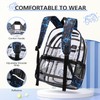 DIGOBAY 3PCS Cool Luminous Clear Backpack for Boys Kids, Gamer