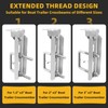 4 PCS 8" Boat Trailer Bunk Brackets, Galvanized Swivel Top,