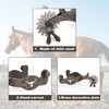 Western Antique Spurs for Horse Riding - Hand-Engraved Low Carbon