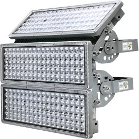 Superior Quality 300W LED Floodlight with LED Floodlight Solar Panel and IP67 Waterproof Floodlight for All-Weather UseColor: Grey, Lamp Power(W): 300