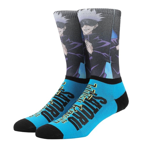 Bioworld Jujutsu Kaisen Satoru Goki Men’s Black & Blue Athletic