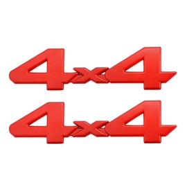 4x4 Emblems Sticker 3D Chrome Car Tuning Sticker Liberty Name Plate Sticker Replacement for SUV (Red)