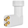 MegaSat 0401098 HD-Profi Quattro LNB White