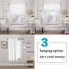 H.VERSAILTEX Pure White Curtain Thermal Insulated Tie Up Window Shade