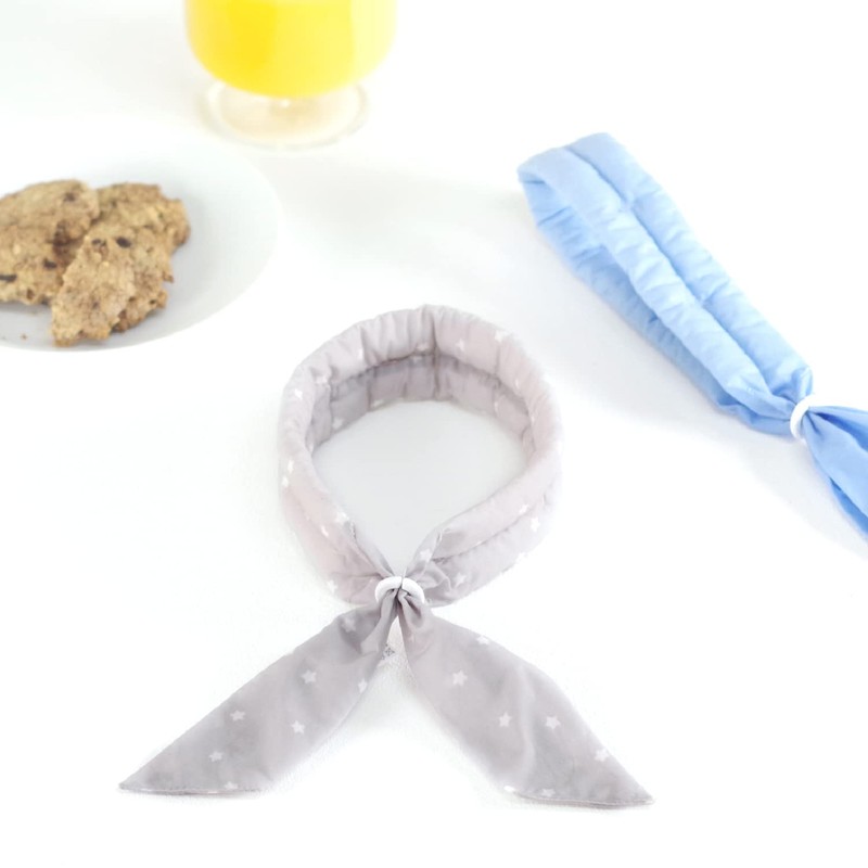 Shirokuma no Kimochi Summer Scarf, Kids Size, Star Light Gray,