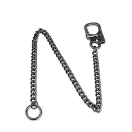 Ahiller Biker Wallet Chain, Heavy Duty Pocket Chain with Round Clasp, Men Chains for Keys, Jeans, Pants, Purse and Handbag (T-Grey-1PCS)