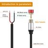 sovunis 2Packs Speaker Wire RCA Audio Both Female Plug Jack