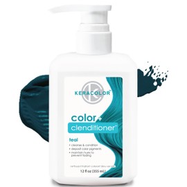 Keracolor Clenditioner TEAL Hair Dye - Semi Permanent Hair Color Depositing Conditioner, Cruelty-free, 12 Fl. Oz.