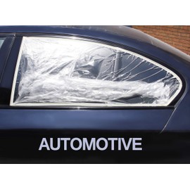 VViViD Chemical Grade Heavy-Duty Self-Adhesive Tape and Drape Masking Film Plastic Drop Cloth (Multi Size 6 Roll Pack (22", 43", 60" x 108ft))