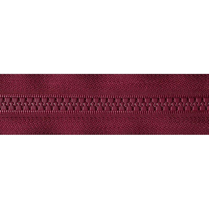 YKK Open Ended Zip, No. 527 Dark Wine, 71 cm