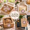 36 Pcs Make Cakes with Love Stickers, Round Baking Labels