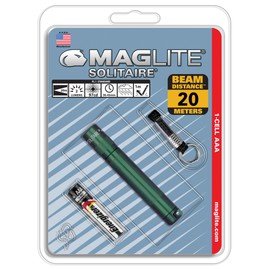 MagLite Solitaire AAA Incandescent. Flashlight Green K3A396 Blister