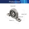 HOOWDAMY 2pcs KP002 15mm Inner Diameter Bore Bracket Pillow Block