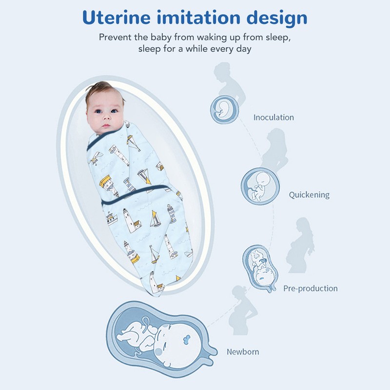 3pcs Baby Swaddle Sleep Sacks Cotton Swaddle Blanket for 0