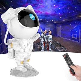 London Express Galaxy Star Projector Starry Night Space Warrior Light, Astronaut Projector with Nebula, Timer and Remote Control, Bedroom and Ceiling Adjustable Light, Gift for Children and Adults