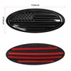 BESTAOO 9.5 Inch Front Grille Rear Tailgate Emblem Compatible with