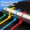 Pack of 100 Cable Ties, Resealable, Colourful Cable Ties Set,