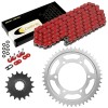 Caltric Red O-Ring Drive Chain and Sprockets Kit for Yamaha