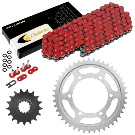 Caltric Red O-Ring Drive Chain and Sprockets Kit for Yamaha R1 YZF-R1 2004-2008
