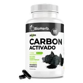 Carbn Activado Micronizado - Eficaz Soporte Digestivo 180 Cpsulas                                                                                     