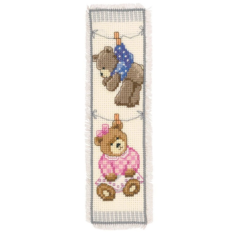 Vervaco Cross Stitch, Birth Bears (14 Count)