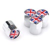 Goliton® British Flag Mini Metal Car Tire Tyre Valve Nozzle