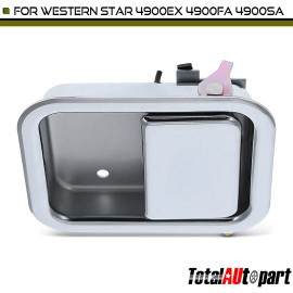 Chrome Interior Door Handle for Western Star 4900 1986-2002 4900E Front Driver