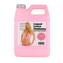 Liquid Latex Fluorescent Pink 32 Fl Oz - Liquid Latex Face and Body Paint, GLOWS Black Light