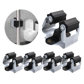 3-H Mop and Broom Holder, Broom Hanger 4 Pack, Broom Holder Wall Mount for Hanging and Organizing Shovel,Rake,Brush,Yard Tools in Kitchen,Laundry Room,Bathroom,House(black)