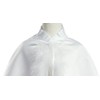 Girl's White Satin Communion Cape with Marabou (Feather) Trims -
