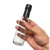 nicebottles Hot Sauce Bottles with Black Caps & Shrink Bands,