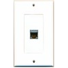 RiteAV - 1 Cat6 Shielded Ethernet Port Decorative Wall Plate