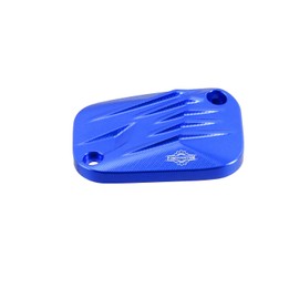 PJMTCUSTOM Blue Aluminum Brake Reservoir Top Cover Compatible with Harley Davidson 2018-25 Softail FL FX Models