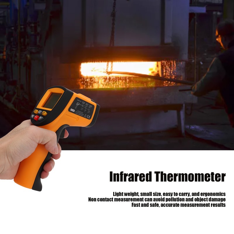 XRCLIF‑900 Infrared Thermometer Handheld Non Contact Temperature Measurement Tool for
