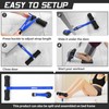 Bilbear Adjustable Nordic Curl Strap with Kneeling Mat,Portable Hamstring for