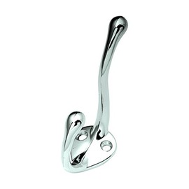 Hickory Hardware P27120-CH 5/8" Center to Center - Coat Hook Double, Chrome