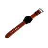 NICKSTON Dark Brown Brushed Genuine Leather Band Compatible with Garmin